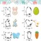 Easter Cookie Cutters Large Set of 6 - Egg, Chick, Carrot, Rabbit, Bunny Face, Butterfly Shapes - Stainless Steel Biscuit Molds for Spring Holiday Baking